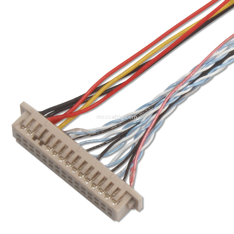 1.25mm 0.5mm Lvds Cable đồng trục Df13 30ds 1.25 đến 20453-240T-03 0.5mm pitch