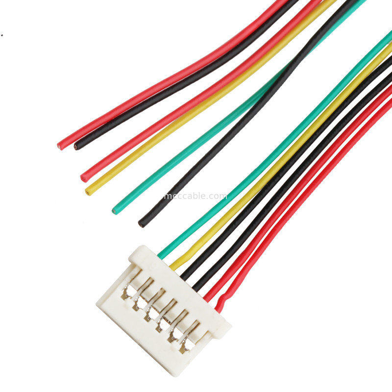 6DS 1.25mm Pitch  DF14 Lvds Lắp ráp cáp Crimping 6 Pin kết nối màn hình lvds