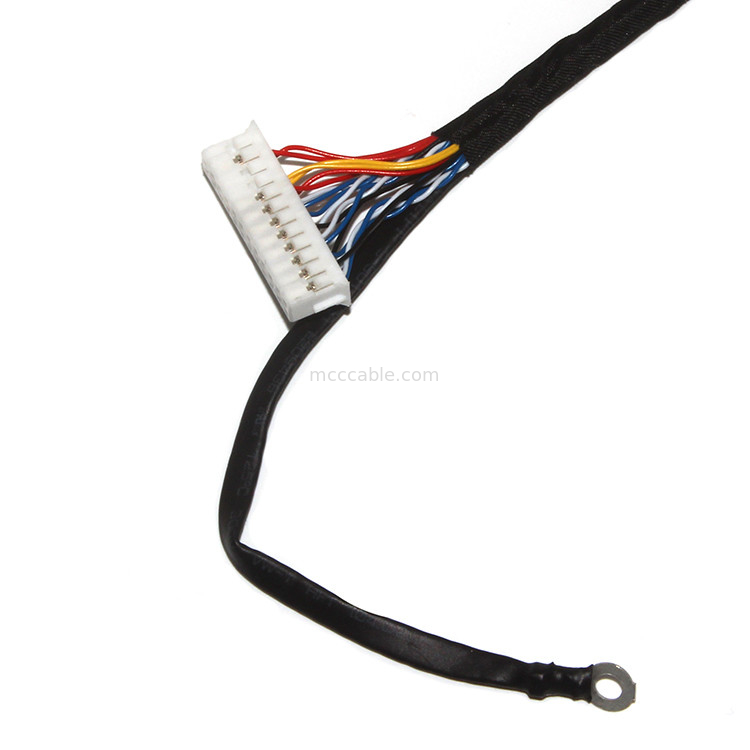 Tùy chỉnh chiều dài 2.0mm Pitch Lvds Cable Assembly 30 Pin  DF11-24DS-2C đến FI-X3OHL OEM / ODM