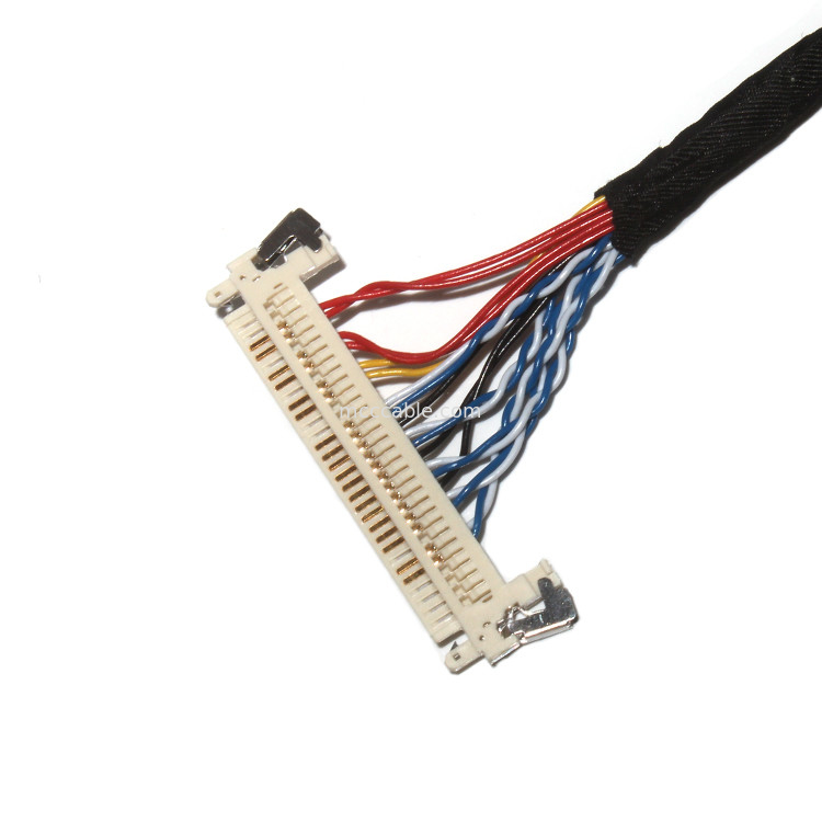 Tùy chỉnh chiều dài 2.0mm Pitch Lvds Cable Assembly 30 Pin  DF11-24DS-2C đến FI-X3OHL OEM / ODM