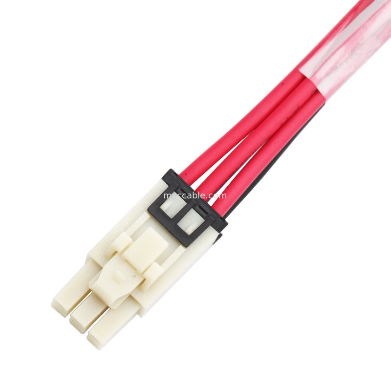 6 Pin Chiều dài 100mm Bộ dây khai thác Molex 1722582106 Đến 4 Pin TE 208130-1
