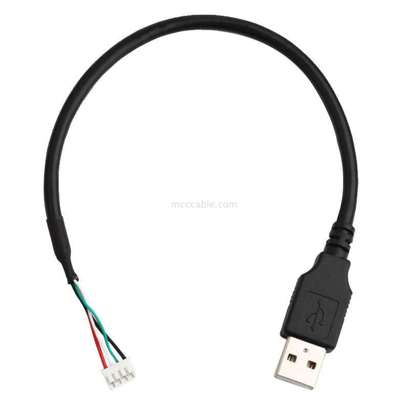 28AWG USB 2.0 ĐẾN JST SPH-4 Bộ khai thác dây tùy chỉnh 9 đầu nối màn hình lvds