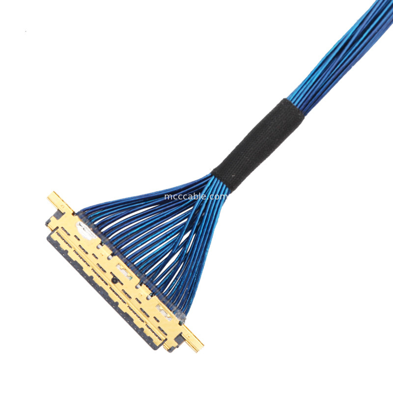 Micro Coaxial 20453-230T-03 đến 20453-230T-03 Lvds Edp Cable Assembly 0.5mm Pitch