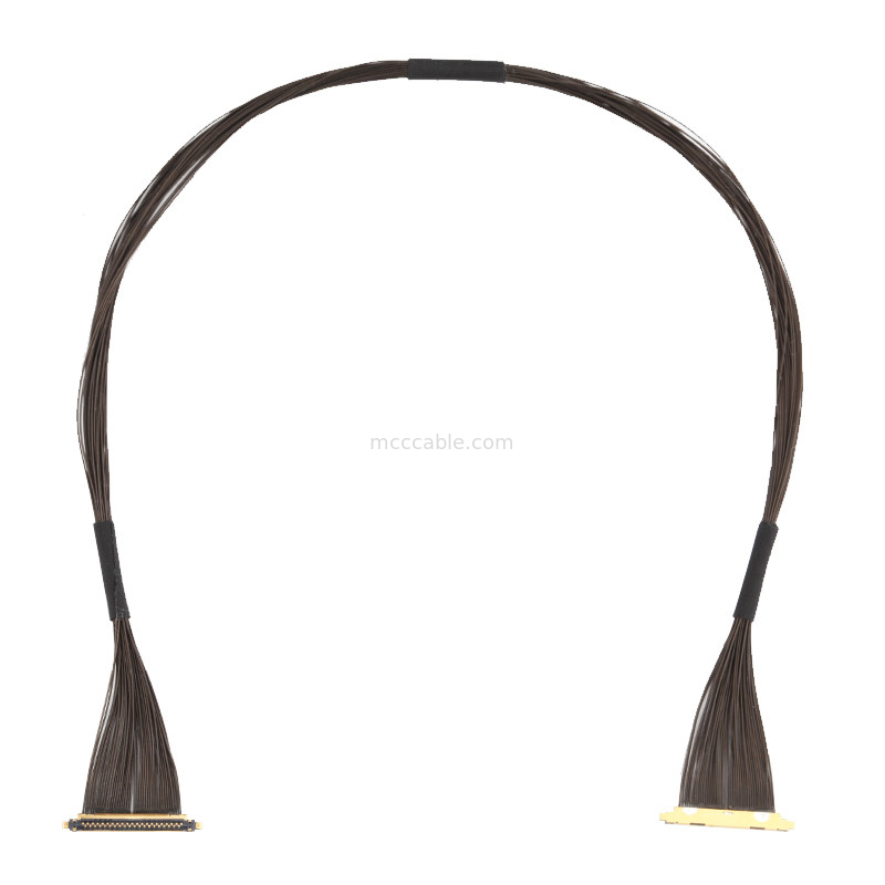 40P UL11130 46AWG Micro Coaxial Cable Assembly 20531-040t-02 IDC Forming OEM / ODM