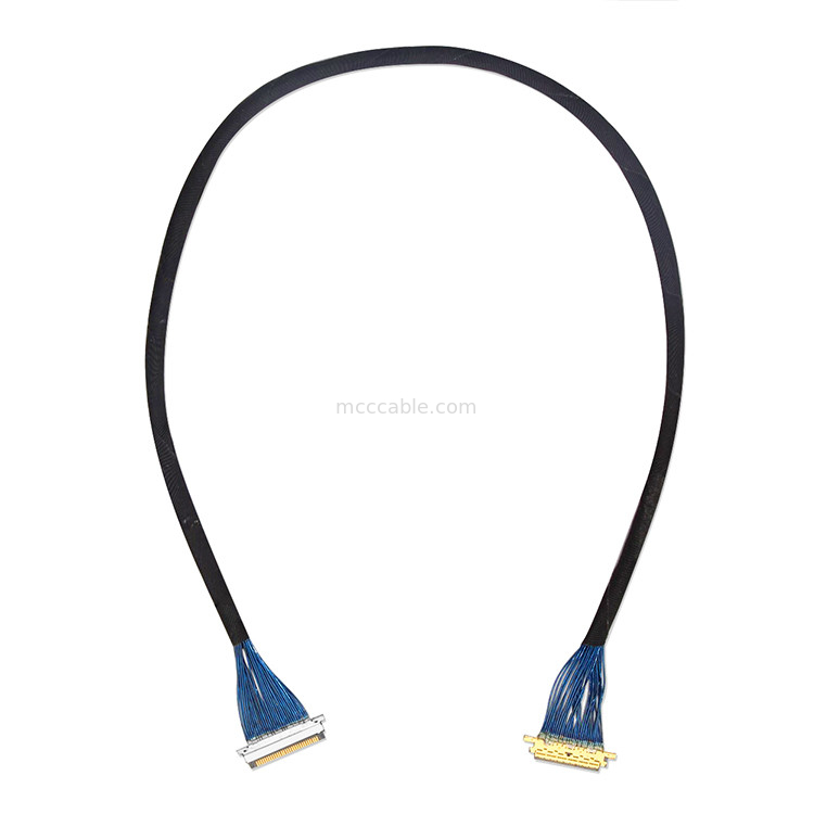Dài tùy chỉnh LVDS Micro Coaxial Cable 0.4mm 20453z-030 SD đến 20347 Với khóa cơ khí