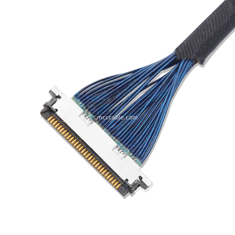 Dài tùy chỉnh LVDS Micro Coaxial Cable 0.4mm 20453z-030 SD đến 20347 Với khóa cơ khí