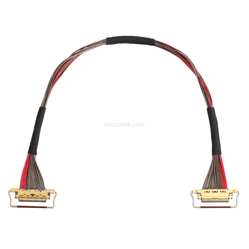 Cáp đồng trục UL EDP LVDS 0.4mm Pitch 20633-220T-01S 20 Pin Độ dài tùy chỉnh