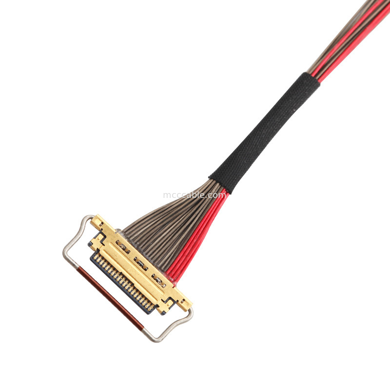 Cáp đồng trục UL EDP LVDS 0.4mm Pitch 20633-220T-01S 20 Pin Độ dài tùy chỉnh