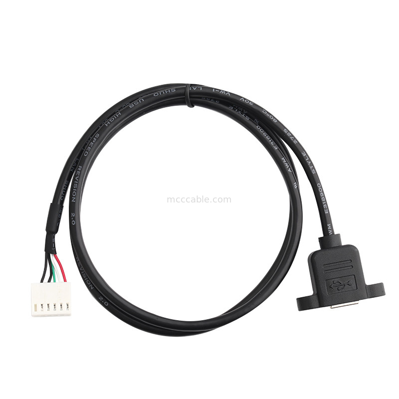 Dây cáp 2,54mm A2542ha-6p Dây cáp Durachill Usb B Lắp ráp bảng điều khiển cáp