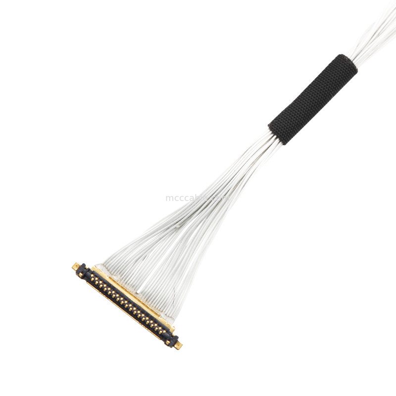 Bộ cáp UAV Lvds Edp Bộ cáp 0.25mm Pitch 20531-034T-02 đến Jst Auhr-05v-H 34 Pin Micro coaxial cable
