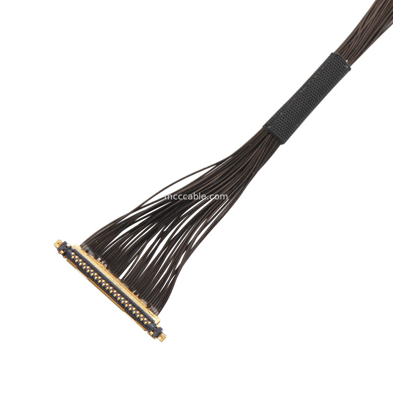 Bộ cáp UAV Lvds Edp Bộ cáp 0.25mm Pitch 20531-034T-02 đến Jst Auhr-05v-H 34 Pin Micro coaxial cable