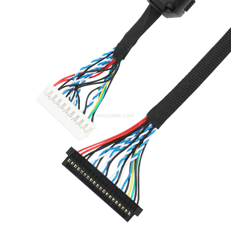 Cụm cáp LVDS EDP Cáp kết nối lvds JST PHDR-20V đến JAE FI-S20S