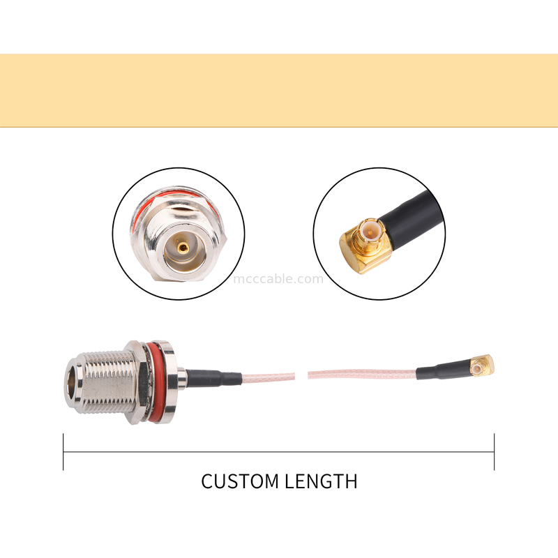 Đầu nối đồng trục N Type Female Rf Mini Cáp tốc độ cao samtec thẳng