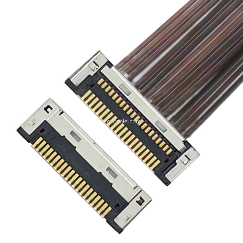 DF49-20P-SHL  Micro Coaxial Cable Assembly DF49-20P 0.4SD Đường dây đồng trục cực kỳ mỏng