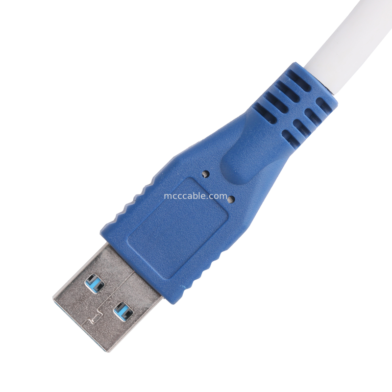5gbps Micro B To Usb 3.0 Cáp chiều dài tùy chỉnh Màu xanh ROHS