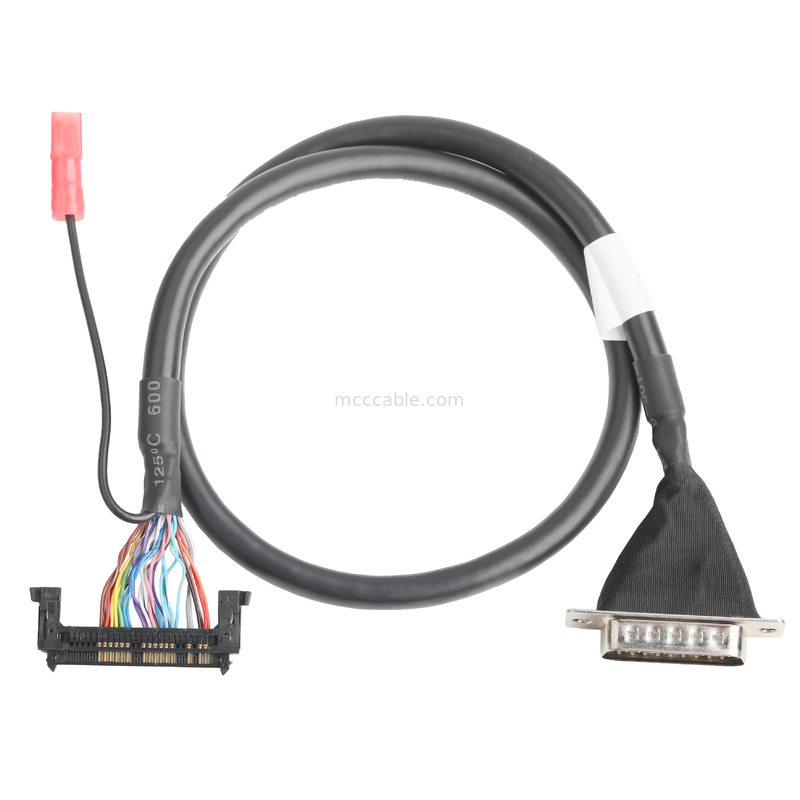 Lvds Cable Assembly JAE FI-RE51HL 51Pin đến HD-SUB 26P MALE SLODER UL 1007 20AWG CABLE OEM / ODM
