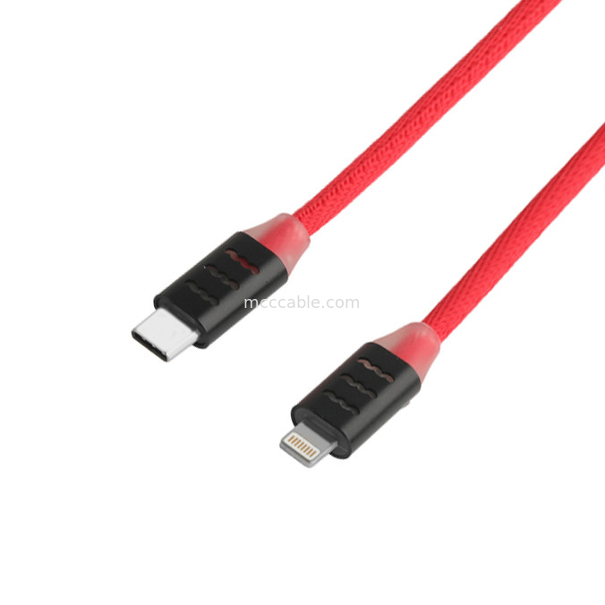 Cáp USB C đến tia chớp để sạc nhanh điện thoại Samsung và Apple OEM / ODM
