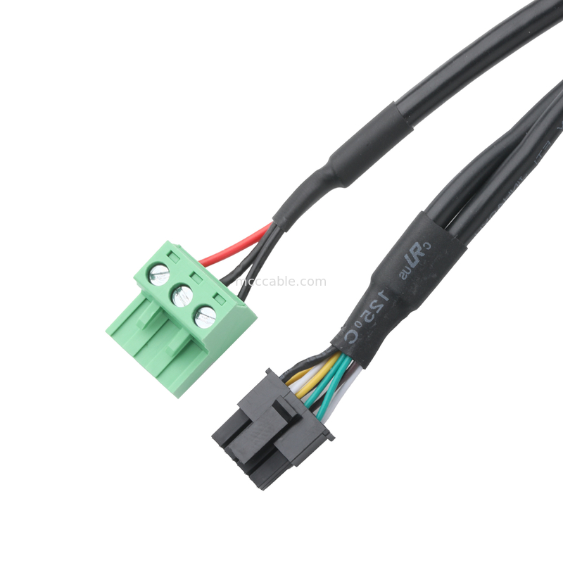 Bộ kết nối cáp công nghiệp tùy chỉnh DB-15P nữ đến HSG 43025-0800 pitch 3.0mm và 691352710003 pitch 5.8mm