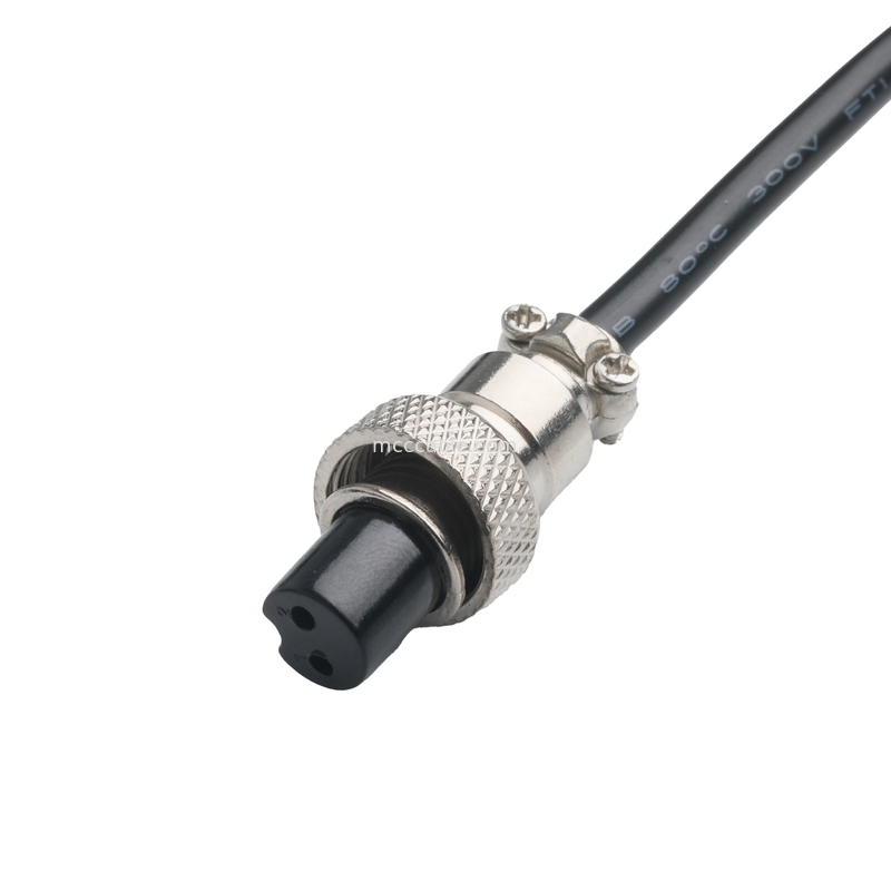 CLEAR PVC 30P D-SUB FEMALE đến GX12 M12-2P kết nối Custom Cable Assembly Connectors OEM/ODM