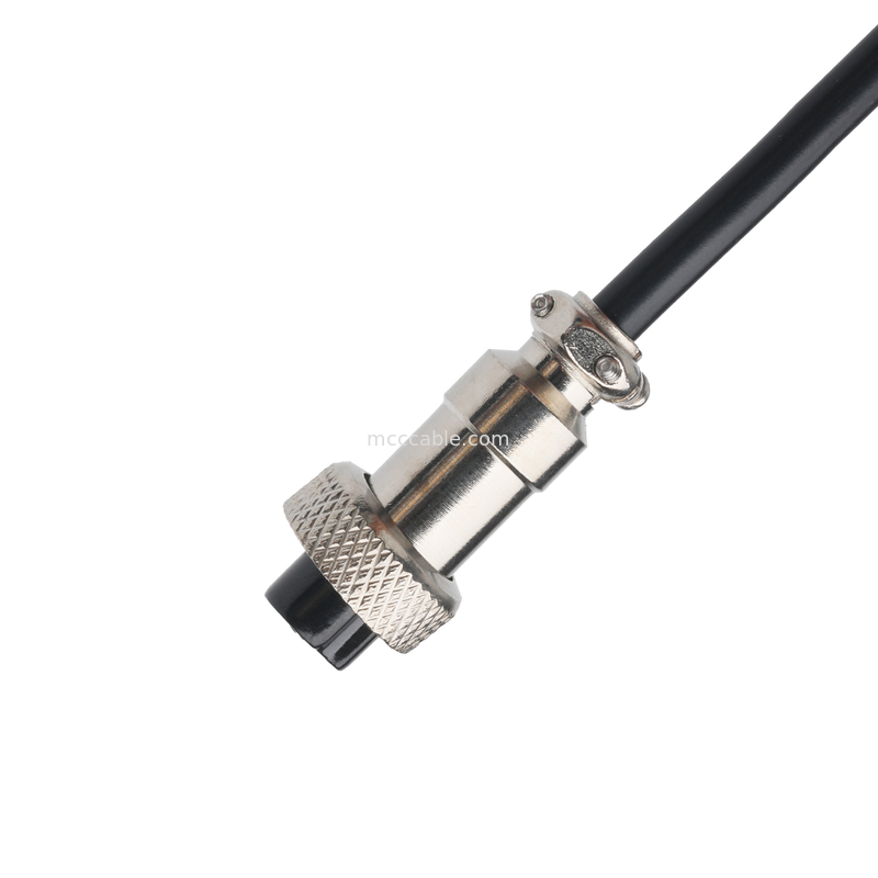 CLEAR PVC 30P D-SUB FEMALE đến GX12 M12-2P kết nối Custom Cable Assembly Connectors OEM/ODM