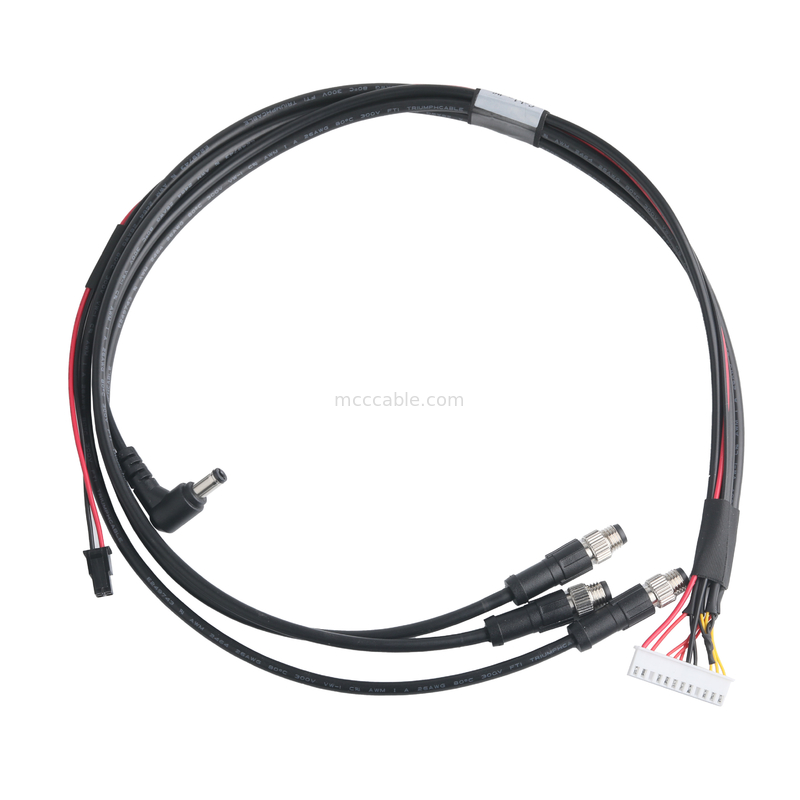 XHB-12P đến M8 CONN Cable Assembly And DC CONN Or 43025-0400 CONN Pitch 3.0mm OEM / ODM