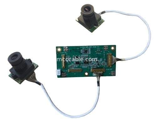 Micro Coax LI-JXAV-MIPI-ADPT-4CAM camera board và thiết kế camera connector FAW-1233-02 cáp OEM / ODM