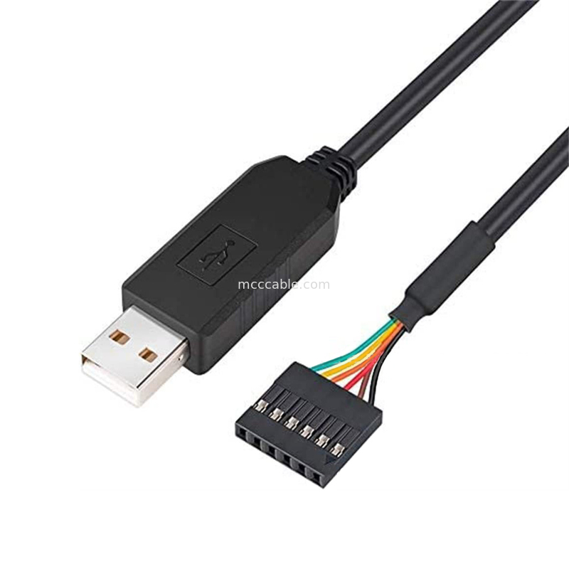 FTDI Chip USB đến 6P TTL-232R-3V3 5V Level Module Serial Port Cable Ttl3.3v5v, Số pin nguồn điện tùy chỉnh