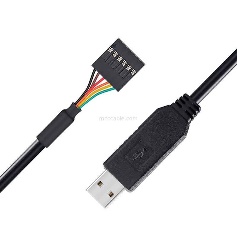 FTDI Chip USB đến 6P TTL-232R-3V3 5V Level Module Serial Port Cable Ttl3.3v5v, Số pin nguồn điện tùy chỉnh
