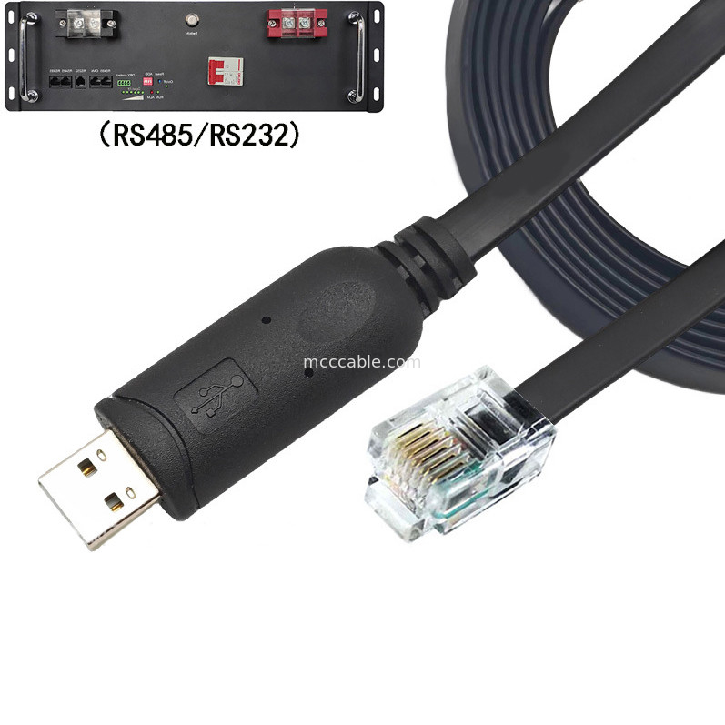 USB-A đến RS232 RJ12 Serial Cable 6P6C tương thích với RS232 Communication Configuration Debugging Line