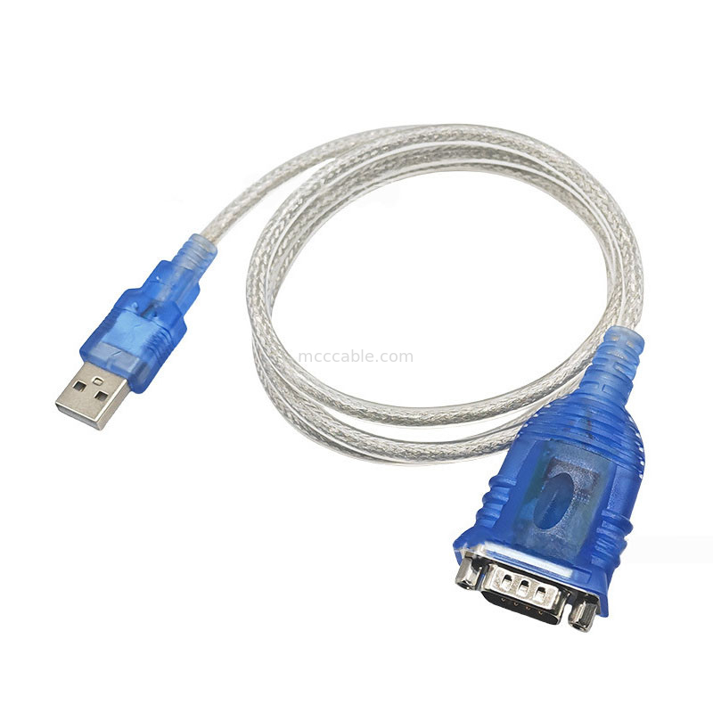 PL2303GT USB đến cáp dòng USB-A đến DB-9P Giao diện kết nối, giao thức dòng RS232-340, hỗ trợ chiều dài cáp tùy chỉnh