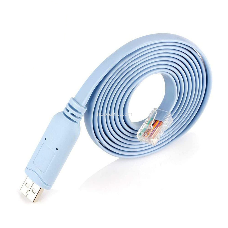 Bộ kết nối dây chuyền tùy chỉnh công nghiệp USB đến RJ45 đến 8P8C Đầu tinh thể đến cáp điều khiển chuyển mạch cổng RS232