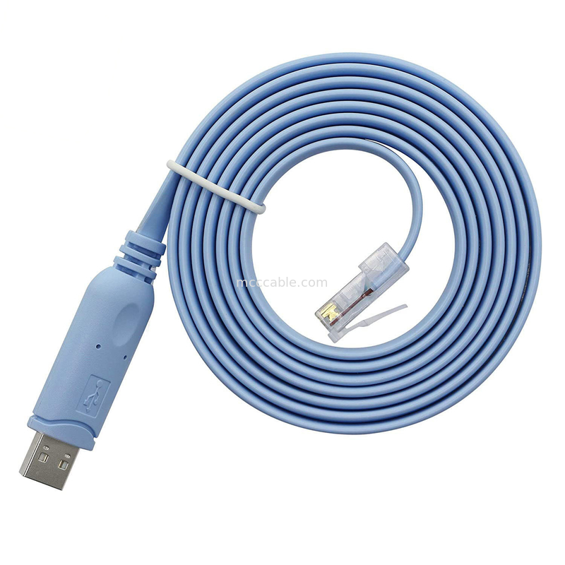 Bộ kết nối dây chuyền tùy chỉnh công nghiệp USB đến RJ45 đến 8P8C Đầu tinh thể đến cáp điều khiển chuyển mạch cổng RS232