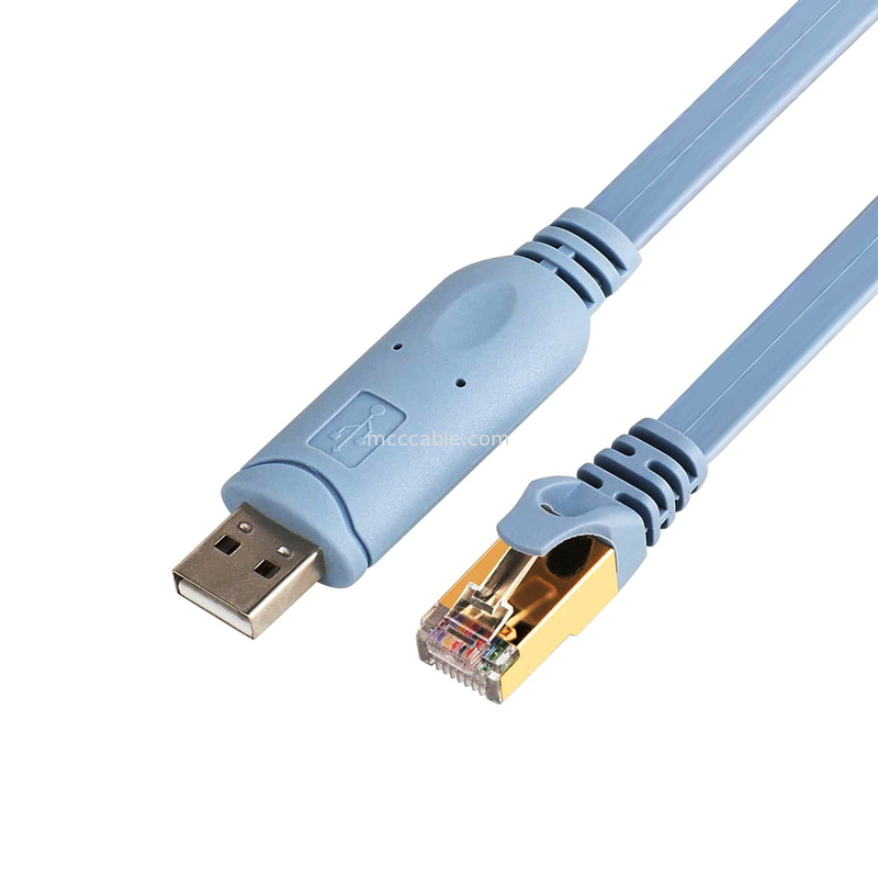 Bộ kết nối dây chuyền tùy chỉnh công nghiệp USB đến RJ45 đến 8P8C Đầu tinh thể đến cáp điều khiển chuyển mạch cổng RS232