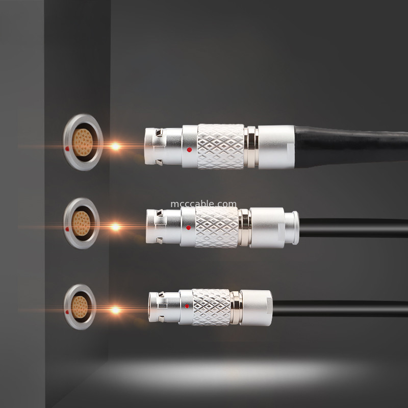 Đẩy kéo tự khóa kết nối LEB loạt FGG.1B 7Pin nam Plug hàng không Công nghiệp kết nối tròn
