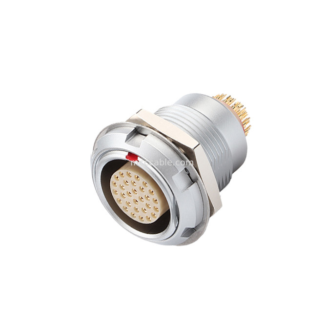 Công nghiệp kết nối chống nước B Series Z2 5Pin Double Nut hàn bảng mạch in pin lõi (cũng và góc)