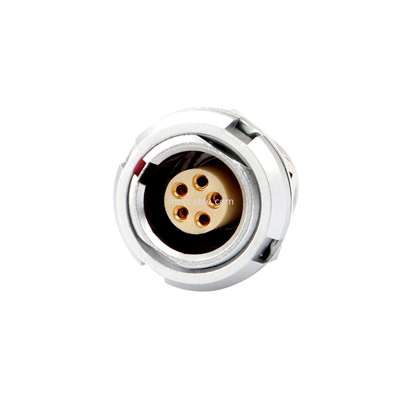 Công nghiệp kết nối chống nước B Series Z2 5Pin Double Nut hàn bảng mạch in pin lõi (cũng và góc)