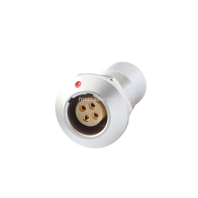 Bộ kết nối chống nước hình tròn B Series Z7 4P Phụ nữ ổ cắm kín không thấm nước, đinh ổ cắm cố định cố định IP68