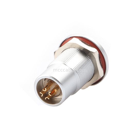 Bộ kết nối chống nước hình tròn B Series Z7 4P Phụ nữ ổ cắm kín không thấm nước, đinh ổ cắm cố định cố định IP68