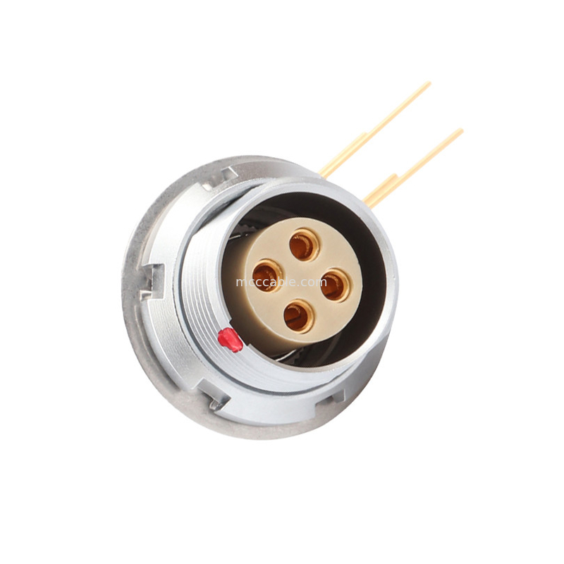 Công nghiệp vòng kết nối chống nước Z3 ngoài ổ cắm cố định bảng mạch in 90 ° khuỷu tay pin lõi 4 pin