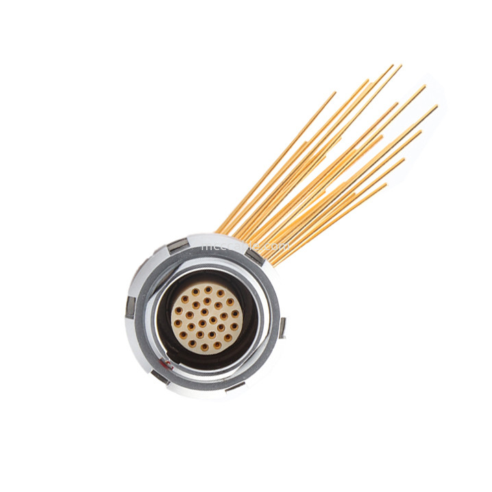 Bộ kết nối chống nước hình tròn Z2 26Pin Double Nut 90° Angle Pin Core Internal And External Nut