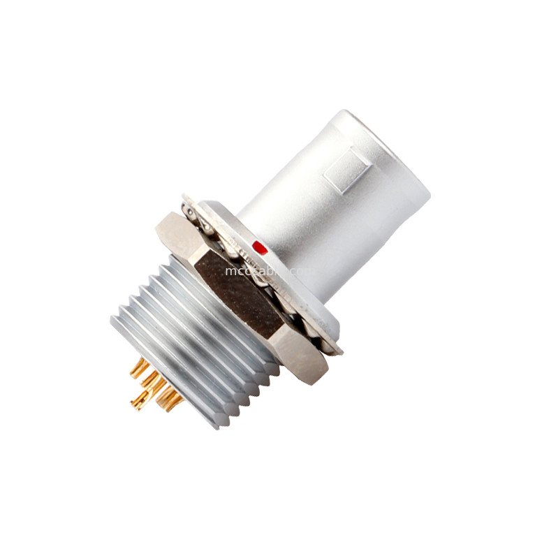 Đẩy kéo tự khóa T2 8Pin bảng kết nối hình tròn cắm cố định không có thiết bị khóa giải pháp công nghiệp