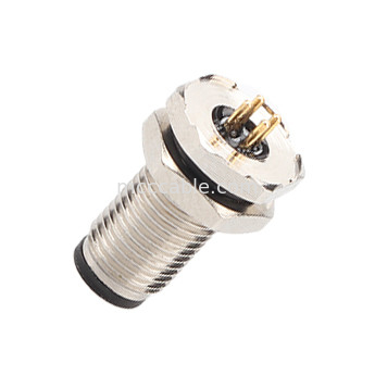 Bộ kết nối hình tròn mã M5-A Series chống nước Panel Flange PCB Male Socket Hỗ trợ 3 lõi và 4 lõi tùy biến IP67