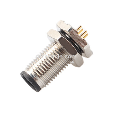 Bộ kết nối hình tròn mã M5-A Series chống nước Panel Flange PCB Male Socket Hỗ trợ 3 lõi và 4 lõi tùy biến IP67