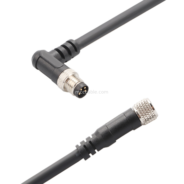 Bộ kết nối công nghiệp M8 Tiêm đúc vòng kết nối chống nước nam nữ 6 chân