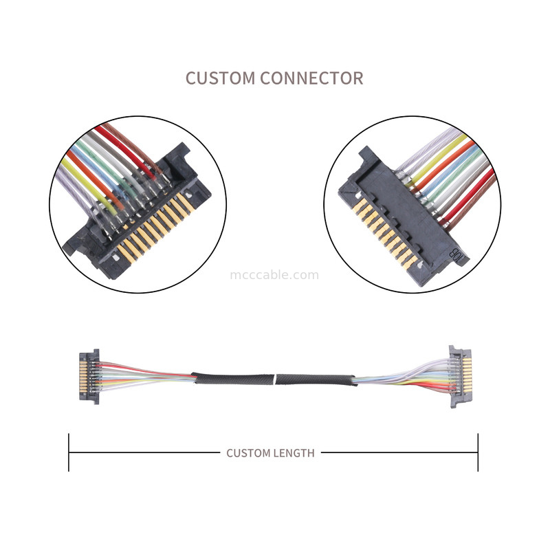 Đầu nối cáp đồng trục Lvds cho màn hình LCD DW-5 20598-010T-02 0,5mm Pitch 10 Pin