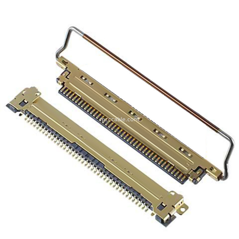 20453 20454 20455-240T A40E-76 2574 2576-0402 Cáp đồng trục 0,4 mm pitch kiểu giao phối ngang Micro-coaxia