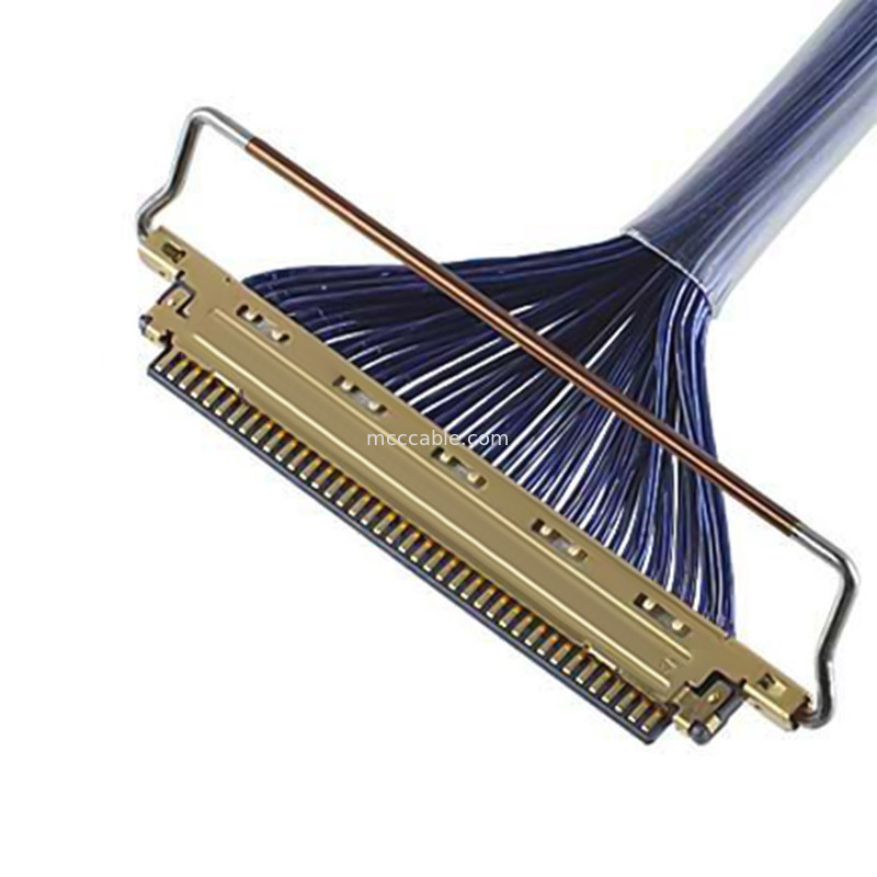 20453 20454 20455-240T A40E-76 2574 2576-0402 Cáp đồng trục 0,4 mm pitch kiểu giao phối ngang Micro-coaxia