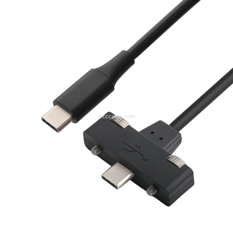 Cáp USB C đến USB C, Chuyển đổi tốc độ cao 40Gbps, Sạc PD 100W, Được che chắn
