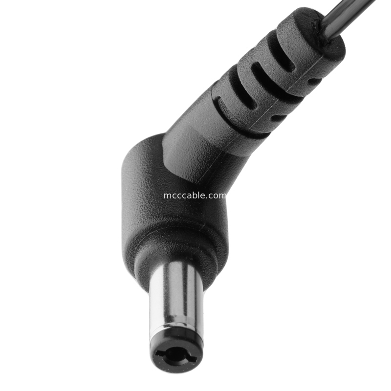90 độ DC Plug 2.1x5.5mm đến Bộ cáp 2-Pin - UL2648 24AWG