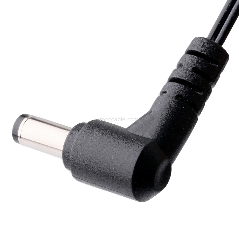 90 độ DC Plug 2.1x5.5mm đến Bộ cáp 2-Pin - UL2648 24AWG